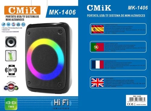 Ηχείο με Λειτουργία Karaoke CMiK MK-1406 Μαύρο